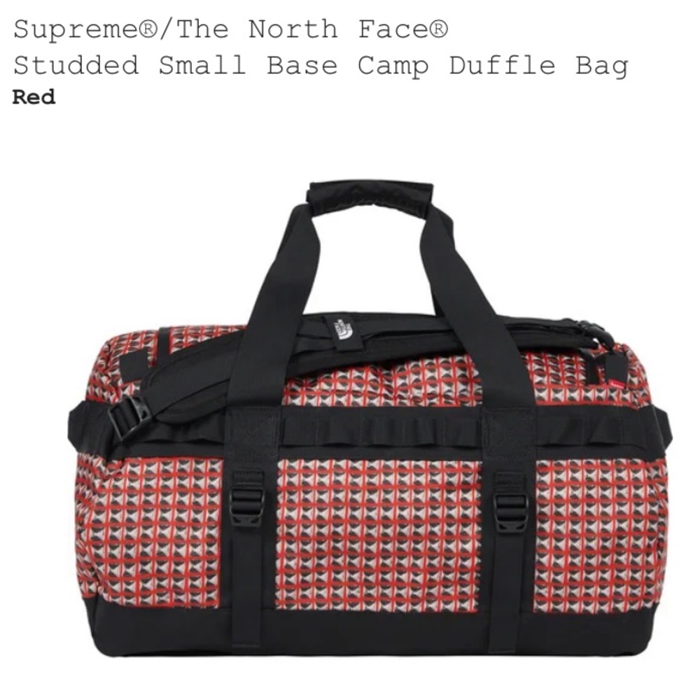 NWT Supreme The North Face Studded Camp Duffle Bag - Picture 2 of 12